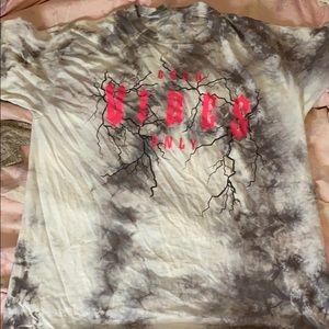 Tie dye good vibes only shirt